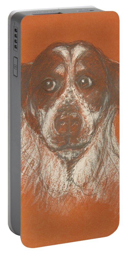 Realism Portable Battery Charger featuring the drawing Moses by Donelli DiMaria