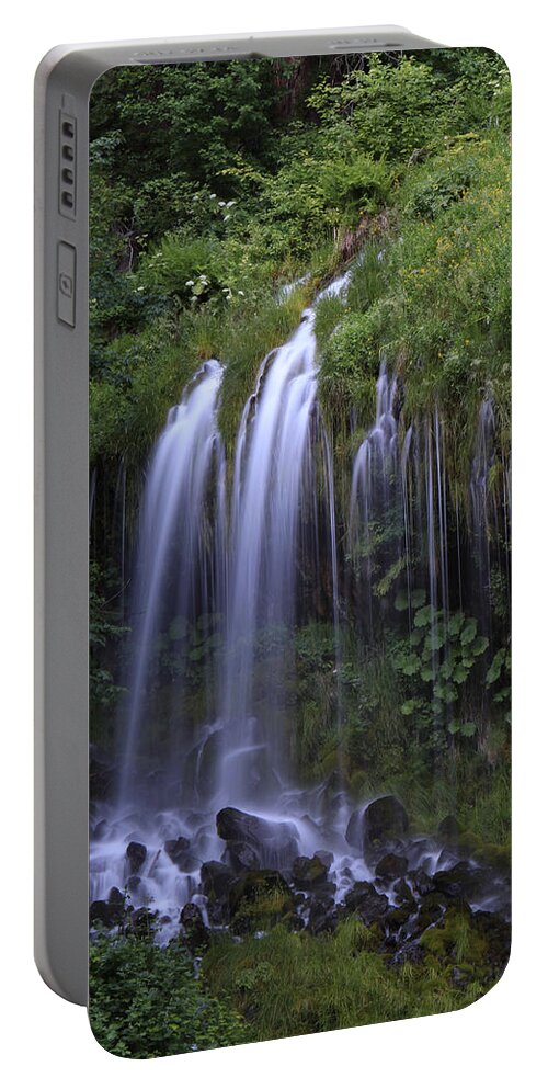 Mossbrae Falls Portable Battery Charger featuring the photograph Mossbrae Falls by Ryan Workman Photography