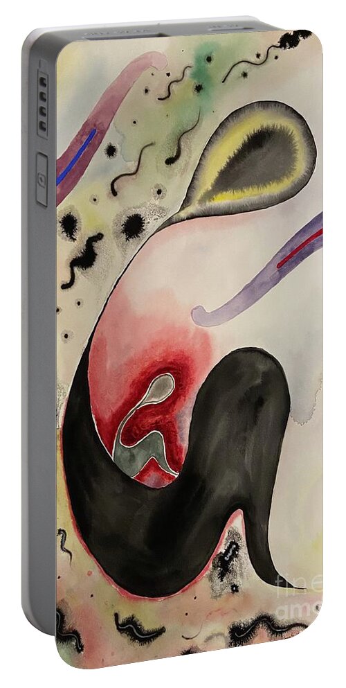 Mother And Child Portable Battery Charger featuring the painting Mothering by Pamela Henry