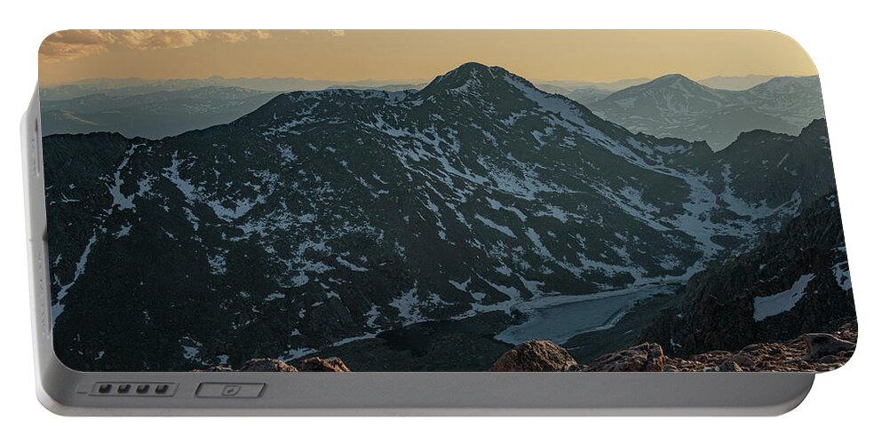 Alpine Tundra Portable Battery Charger featuring the photograph Mount Bierstadt, Colorado by Maresa Pryor-Luzier