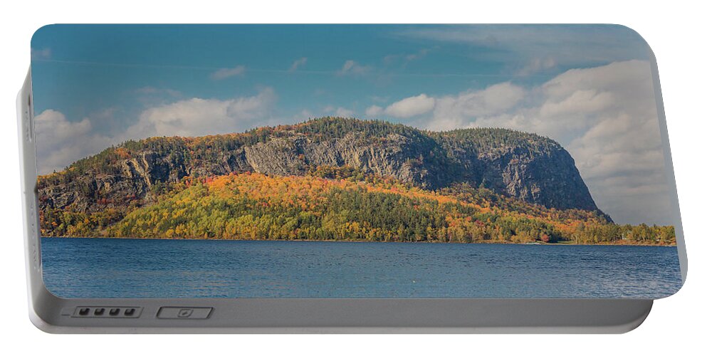 Mount Kineo In Autumn Portable Battery Charger featuring the photograph Mount Kineo In Autumn by Dan Sproul
