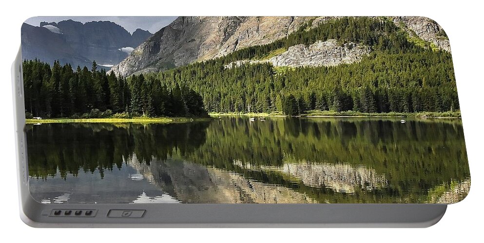 Reflection Portable Battery Charger featuring the photograph Mount Wilbur Reflection by Steve Brown