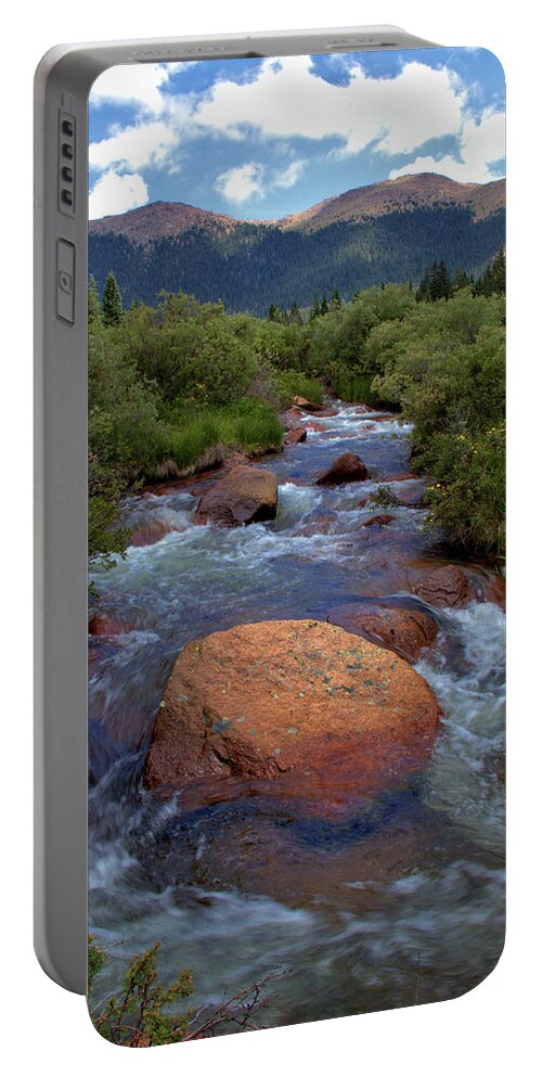 Mountains Portable Battery Charger featuring the photograph Mountain Creek by Bob Falcone