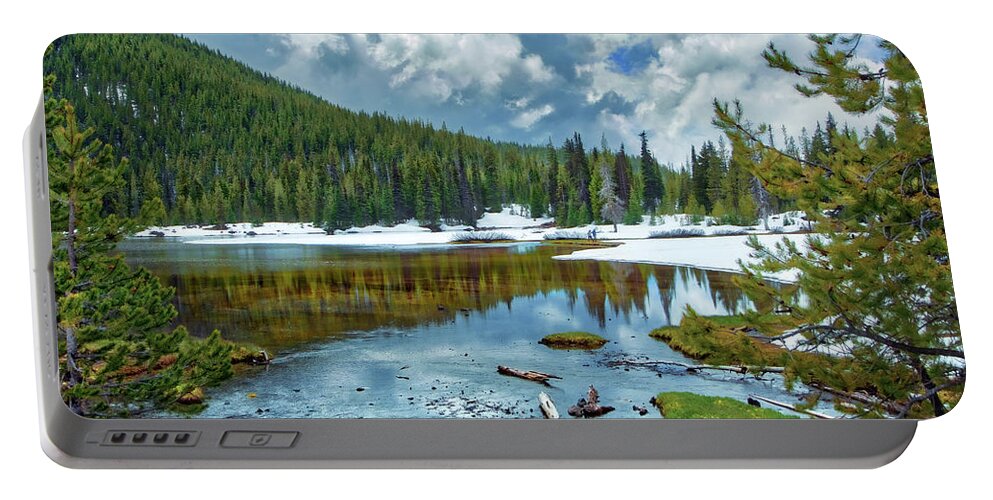 Water Portable Battery Charger featuring the photograph Mountain Lake by Loyd Towe Photography