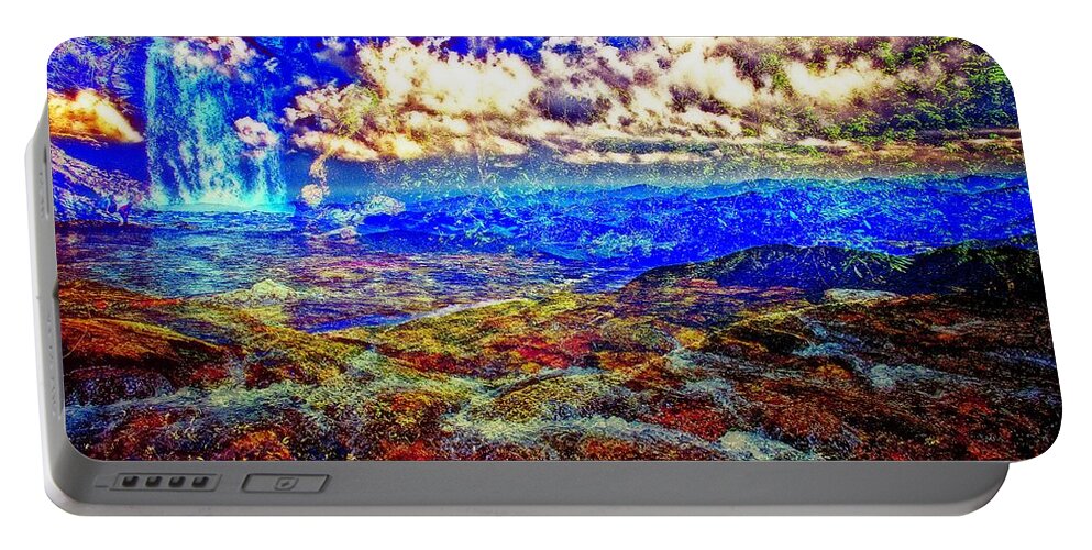 Mountains Portable Battery Charger featuring the photograph Mountain Moments by Allen Nice-Webb