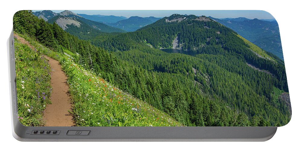 Flowers Portable Battery Charger featuring the photograph Mountain Trail 2 by Pelo Blanco Photo