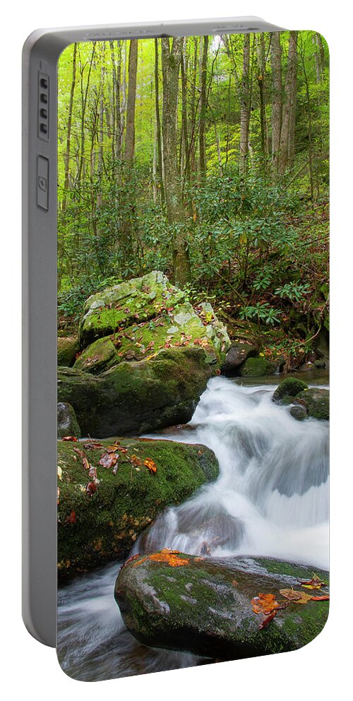 Tennessee Portable Battery Charger featuring the photograph Mountain Water by Larry Bohlin