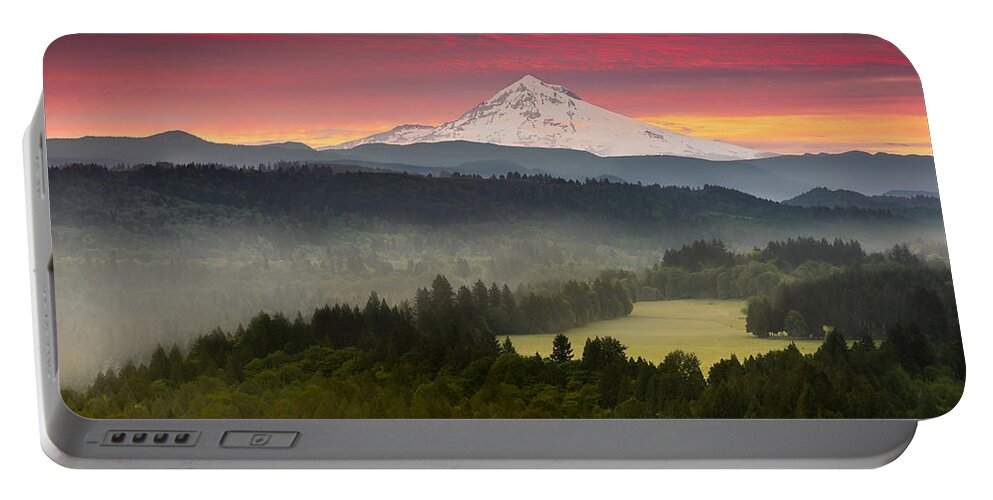 Jonsrud Viewpoint Portable Battery Charger featuring the photograph Mt Hood by Peter Boehringer