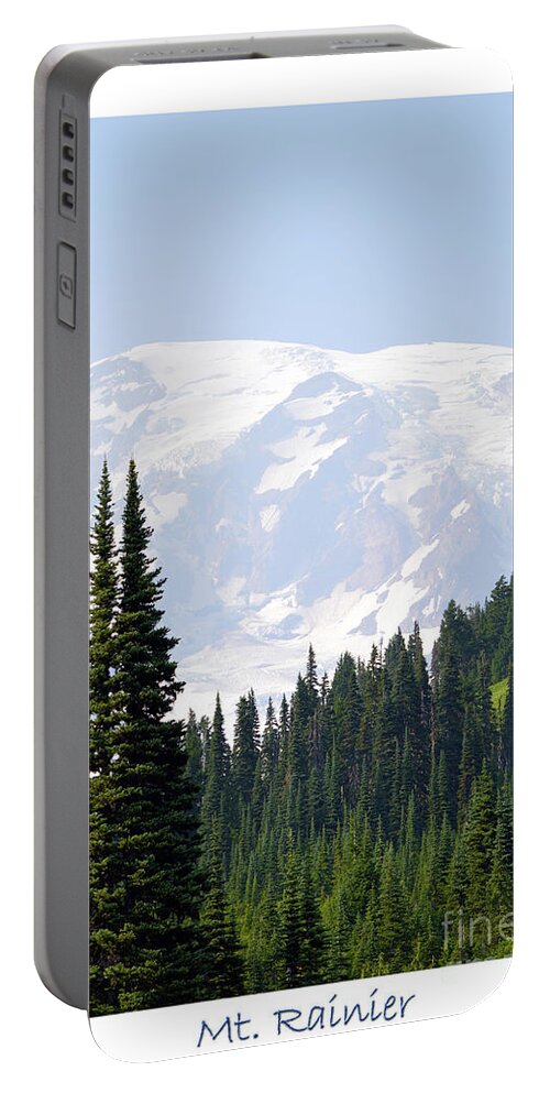 Mountain Portable Battery Charger featuring the photograph Mt. Rainier Landscape by Carol Eliassen