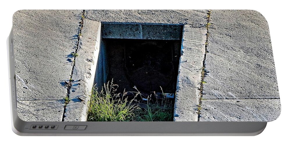 River Portable Battery Charger featuring the photograph Mysterious Doorway by Andrew Lawrence