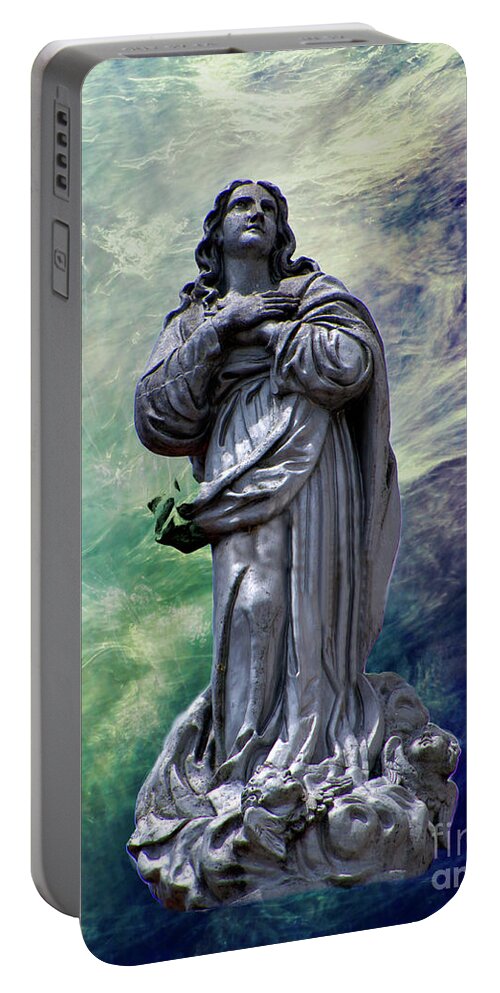2151f Portable Battery Charger featuring the photograph Name The Saint by Al Bourassa