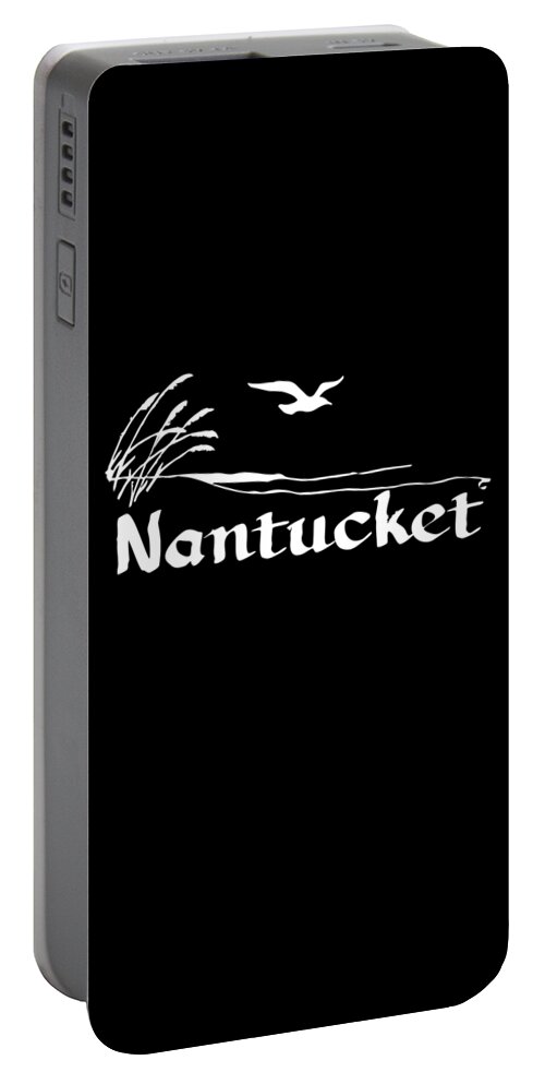 Funny Portable Battery Charger featuring the digital art Nantucket by Flippin Sweet Gear