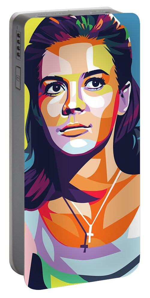 Natalie Portable Battery Charger featuring the digital art Natalie Wood - West Side Story 2 by Stars on Art