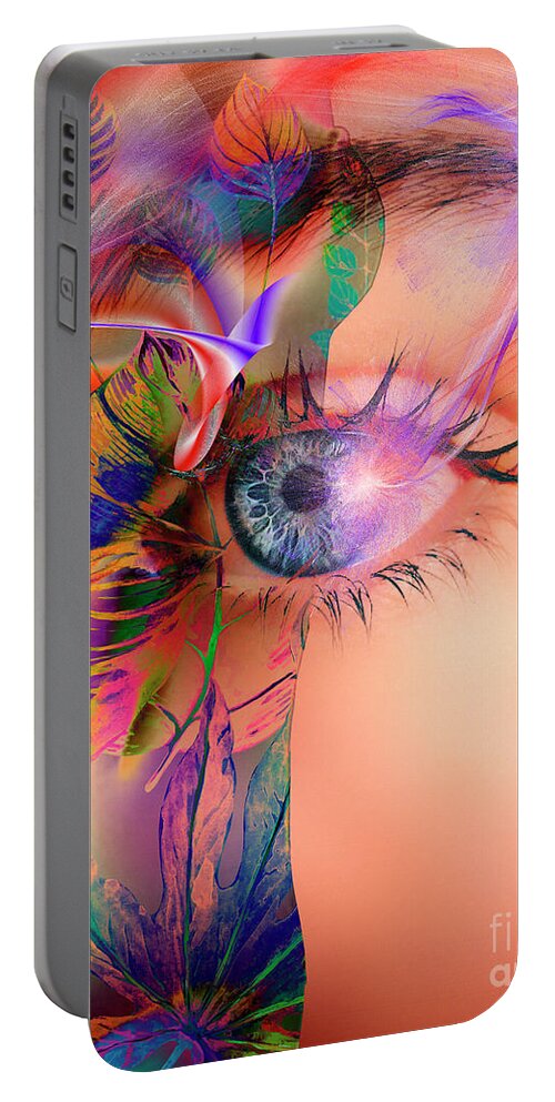 Nag005635c Portable Battery Charger featuring the digital art Natual Vision by Edmund Nagele FRPS