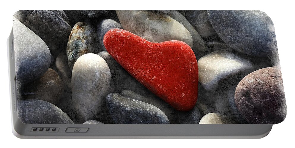 Heart Portable Battery Charger featuring the photograph Love Story by Bellanda