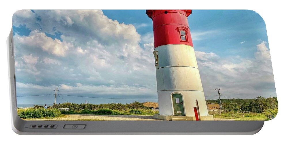 Landscape Portable Battery Charger featuring the photograph Nauset Lighthouse by Monika Salvan