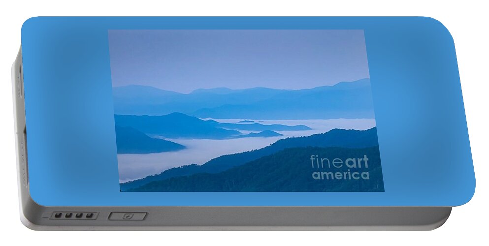 Smoky Mountains Portable Battery Charger featuring the photograph New Found Gap, Smoky Mountains by Theresa D Williams