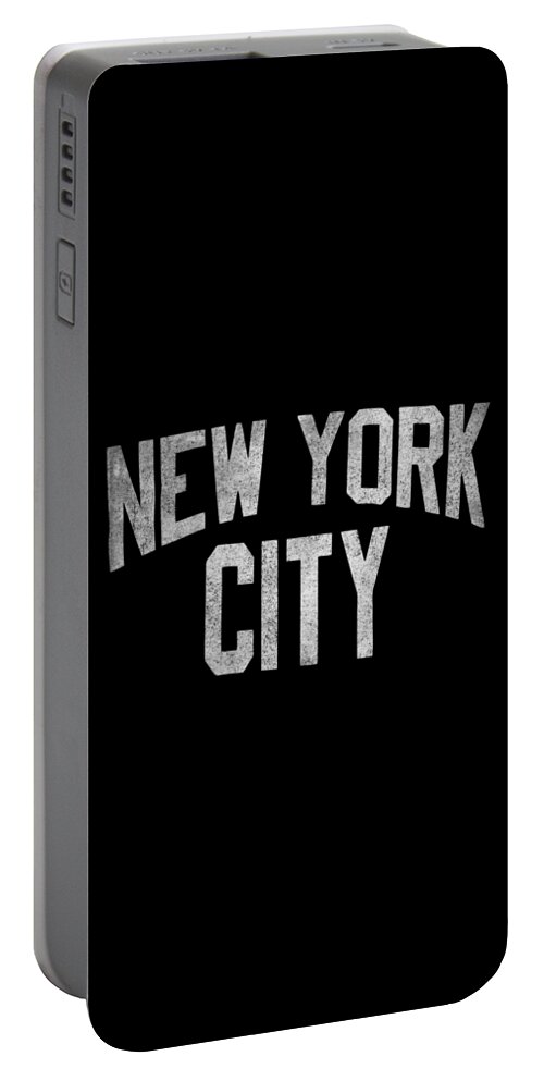 Nyc Portable Battery Charger featuring the digital art New York City NYC by Flippin Sweet Gear