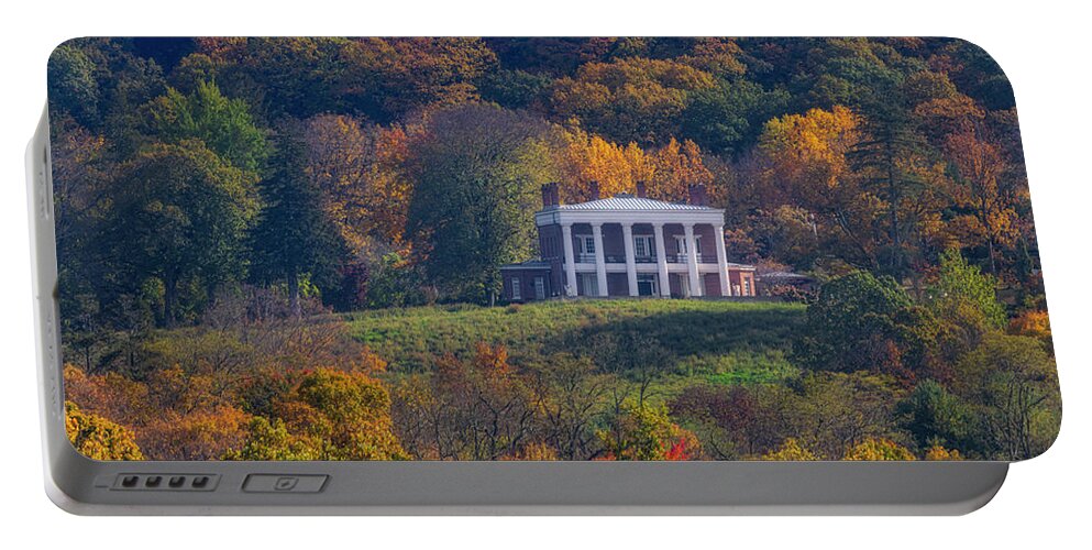 Ne York Portable Battery Charger featuring the photograph New York Fall Foliage by Susan Candelario