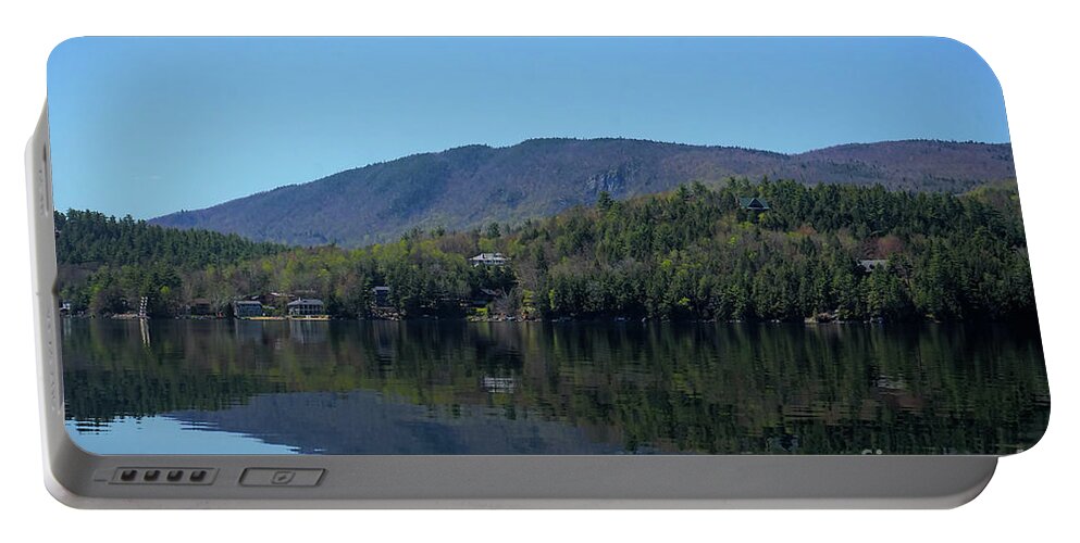 Newfound Lake Portable Battery Charger featuring the photograph Newfound Reflections of Hebron by Xine Segalas