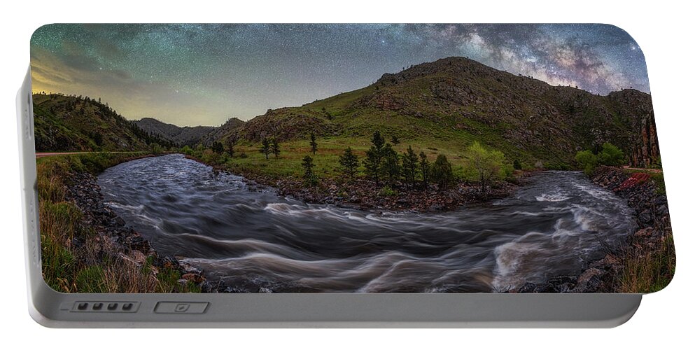 Night Photography Portable Battery Charger featuring the photograph Night Bends by Darren White