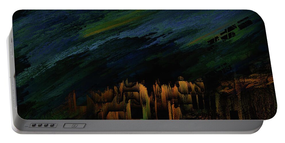 Night Portable Battery Charger featuring the digital art Night #k0 by Leif Sohlman