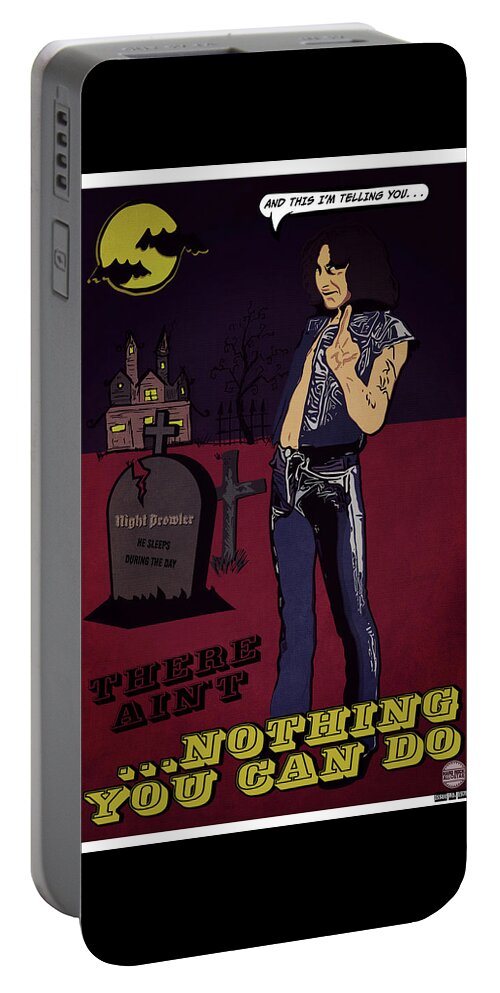 Acdc Portable Battery Charger featuring the digital art Night Prowler Issue No. 1974 by Christina Rick