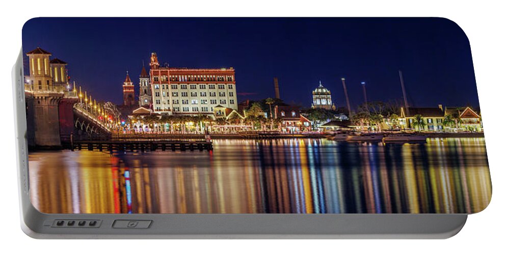 St. Augustine Portable Battery Charger featuring the photograph Nights of Lights #2 by Bryan Williams