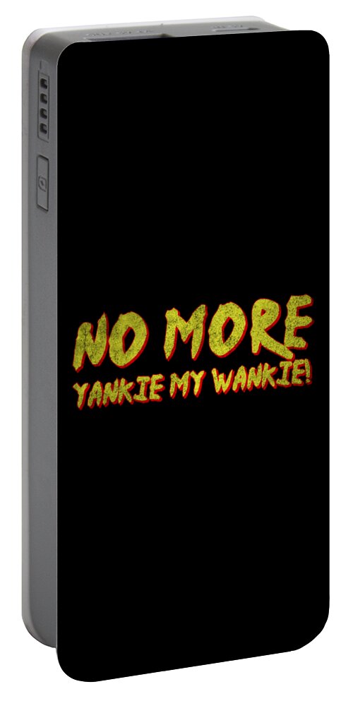 Funny Portable Battery Charger featuring the digital art No More Yankie Retro by Flippin Sweet Gear