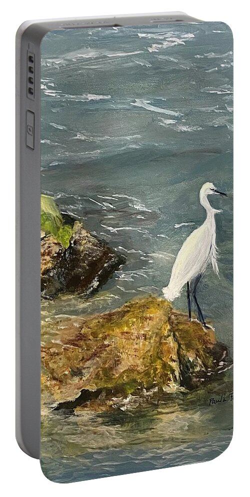 Painting Portable Battery Charger featuring the painting No Regrets by Paula Pagliughi