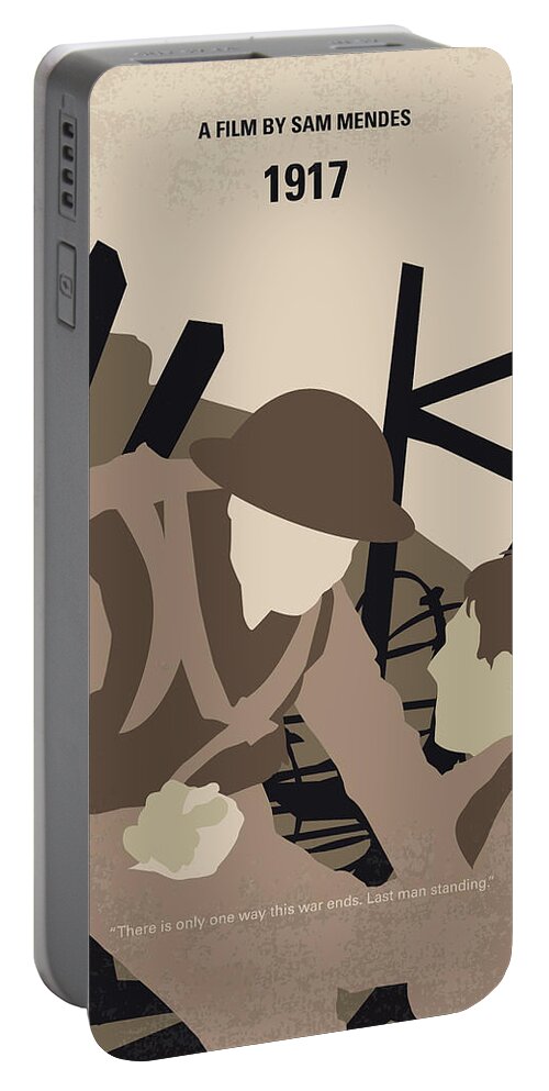 1917 Portable Battery Charger featuring the digital art No1156 My 1917 minimal movie poster by Chungkong Art
