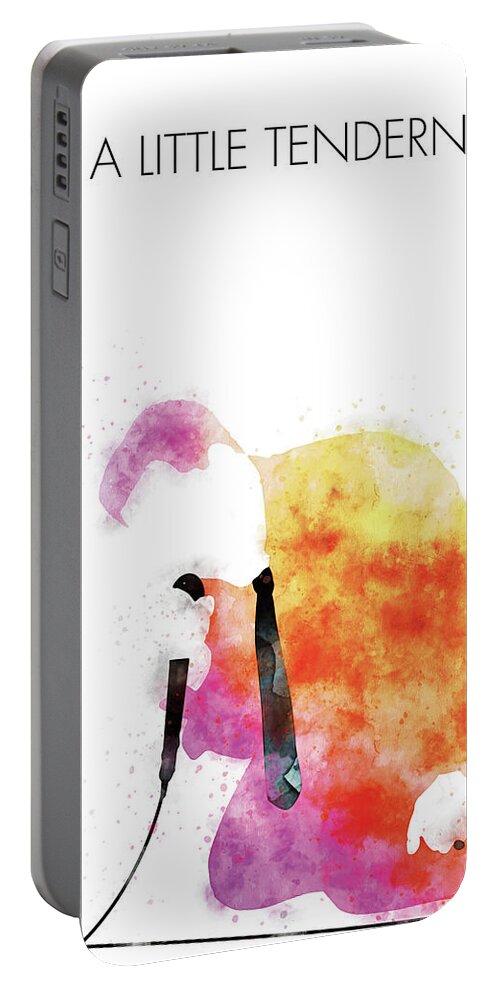 Otis Portable Battery Charger featuring the digital art No186 MY Otis Redding Watercolor Music poster by Chungkong Art