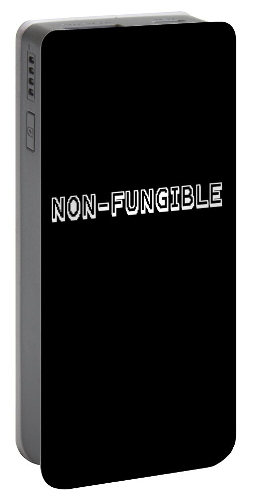 Cool Portable Battery Charger featuring the digital art Non Fungible NFT Non Fungible Token by Flippin Sweet Gear