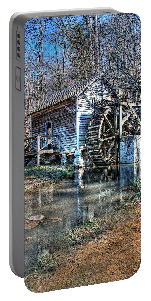 Mill Portable Battery Charger featuring the photograph Rice Grist Mill by Randall Dill