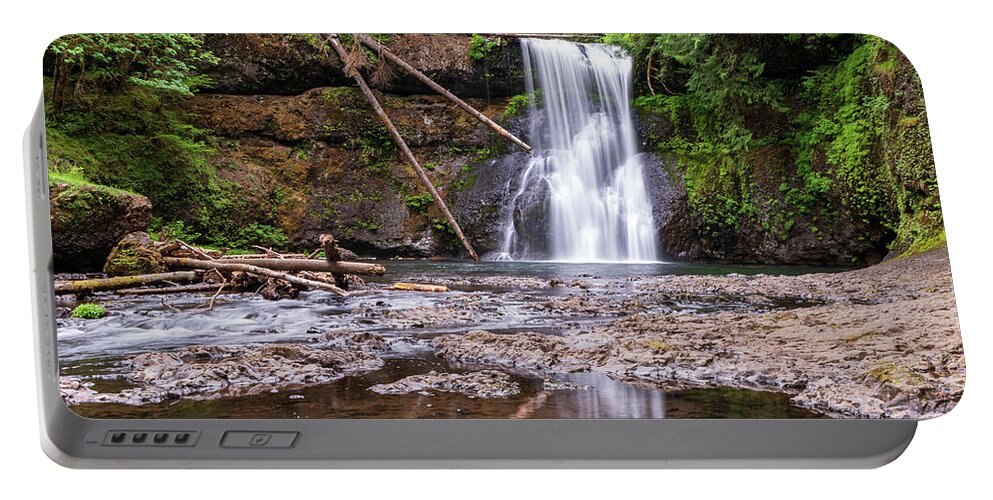 Falls Portable Battery Charger featuring the photograph North Falls by Stephen Sloan