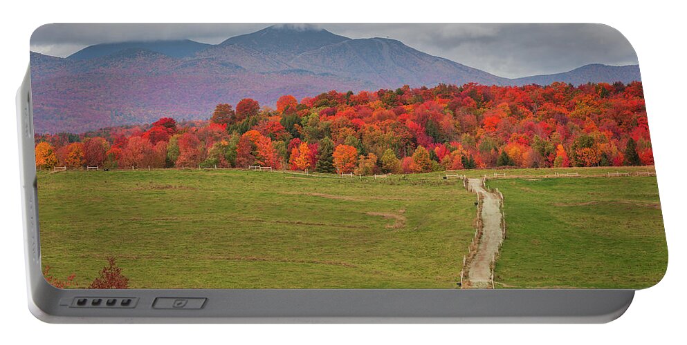 Fall Portable Battery Charger featuring the photograph Northern Vermont Fall by Tim Kirchoff