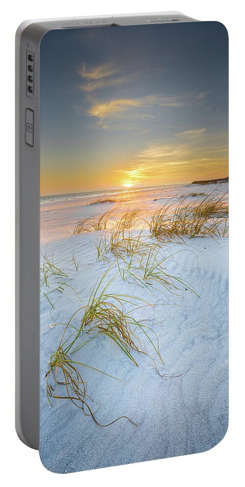 Beach Portable Battery Charger featuring the photograph Sunset At Gulf Islands National Seashore by Jordan Hill