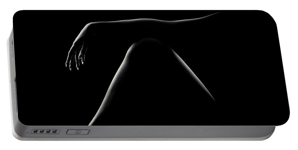 Woman Portable Battery Charger featuring the photograph Nude woman bodyscape 51 by Johan Swanepoel