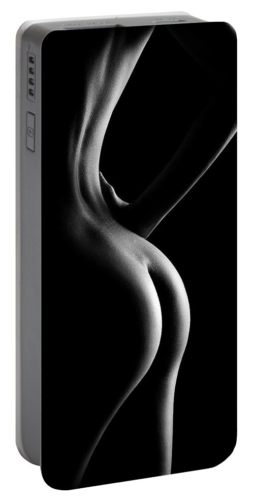 Woman Portable Battery Charger featuring the photograph Nude woman bodyscape 94 by Johan Swanepoel