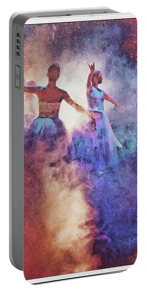 Ballerina Portable Battery Charger featuring the photograph Nutcracker_Snow Dancers by Craig J Satterlee