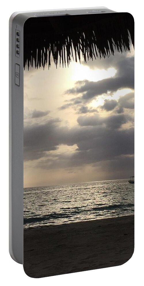 Digital Portable Battery Charger featuring the photograph Ocean Rain by Lisa White