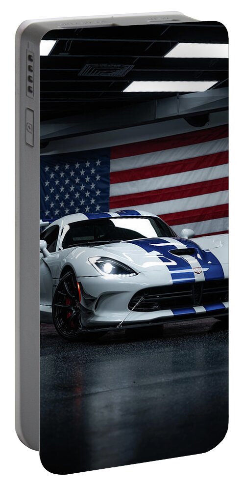 Srt Portable Battery Charger featuring the photograph Ode to America by David Whitaker Visuals