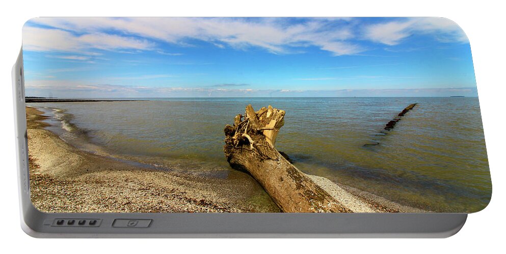 Lake Erie Portable Battery Charger featuring the photograph Coastal Ohio Series 4 by Mary Walchuck