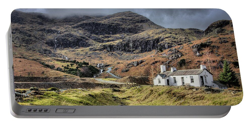 England Portable Battery Charger featuring the photograph Old Coniston Coppermines, Lake District by Tom Holmes