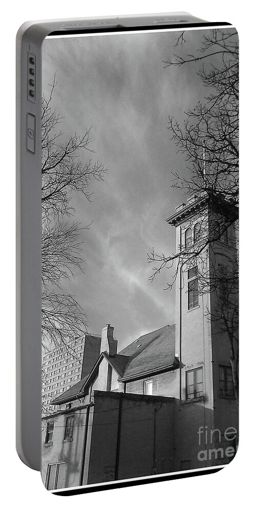 Canada Portable Battery Charger featuring the photograph Old Fire Hall by Mary Mikawoz