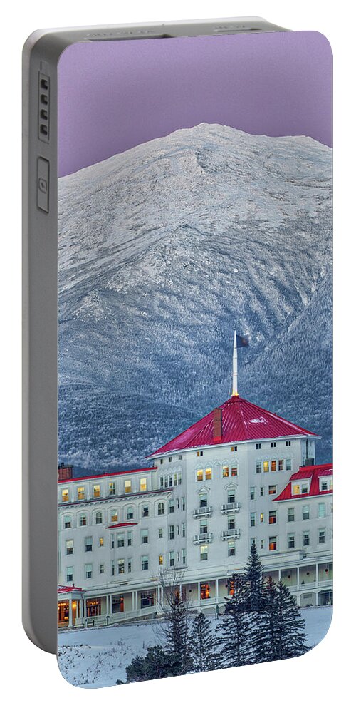 Omni Mount Washington Resort Portable Battery Charger featuring the photograph Omni Mount Washington Resort Hotel in Betton Woods New Hampshire by Juergen Roth