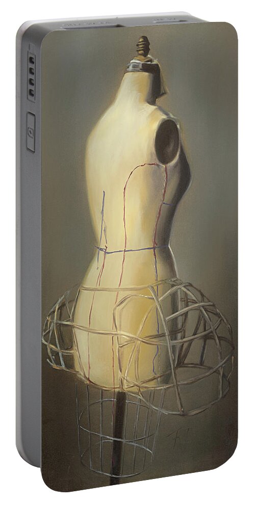 Mannequin Art Portable Battery Charger featuring the painting On the Mani 1 by Roxanne Dyer