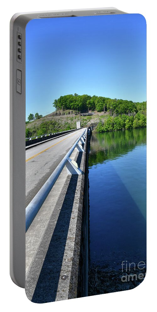 Norris Dam Portable Battery Charger featuring the photograph On The Road 16 by Phil Perkins