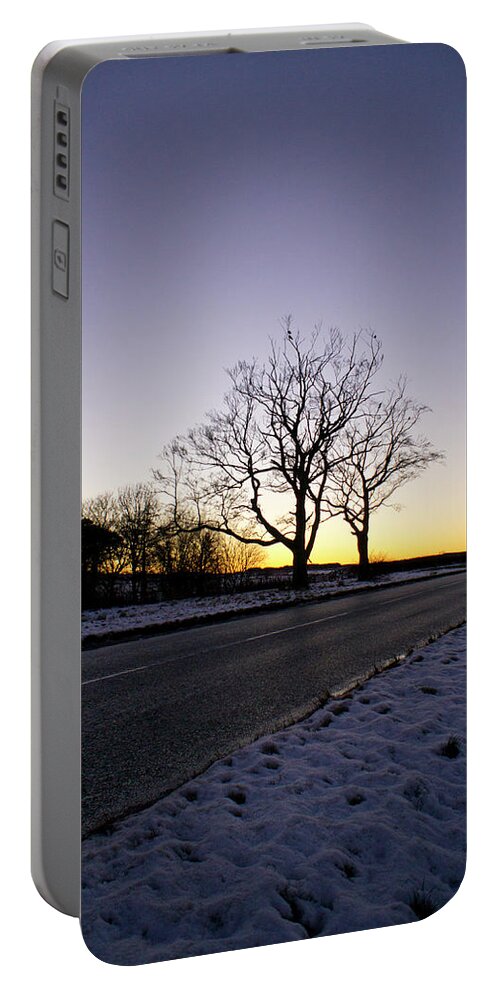 Winter Portable Battery Charger featuring the photograph On the Road to Home by Elena Perelman