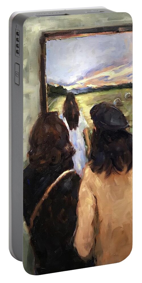 Museum Portable Battery Charger featuring the painting Once Upon A Dream by Ashlee Trcka